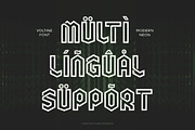 Voltine - Modern Neon Typeface, a Font by Flawless And Co (Thumbnail 10 of 10)
