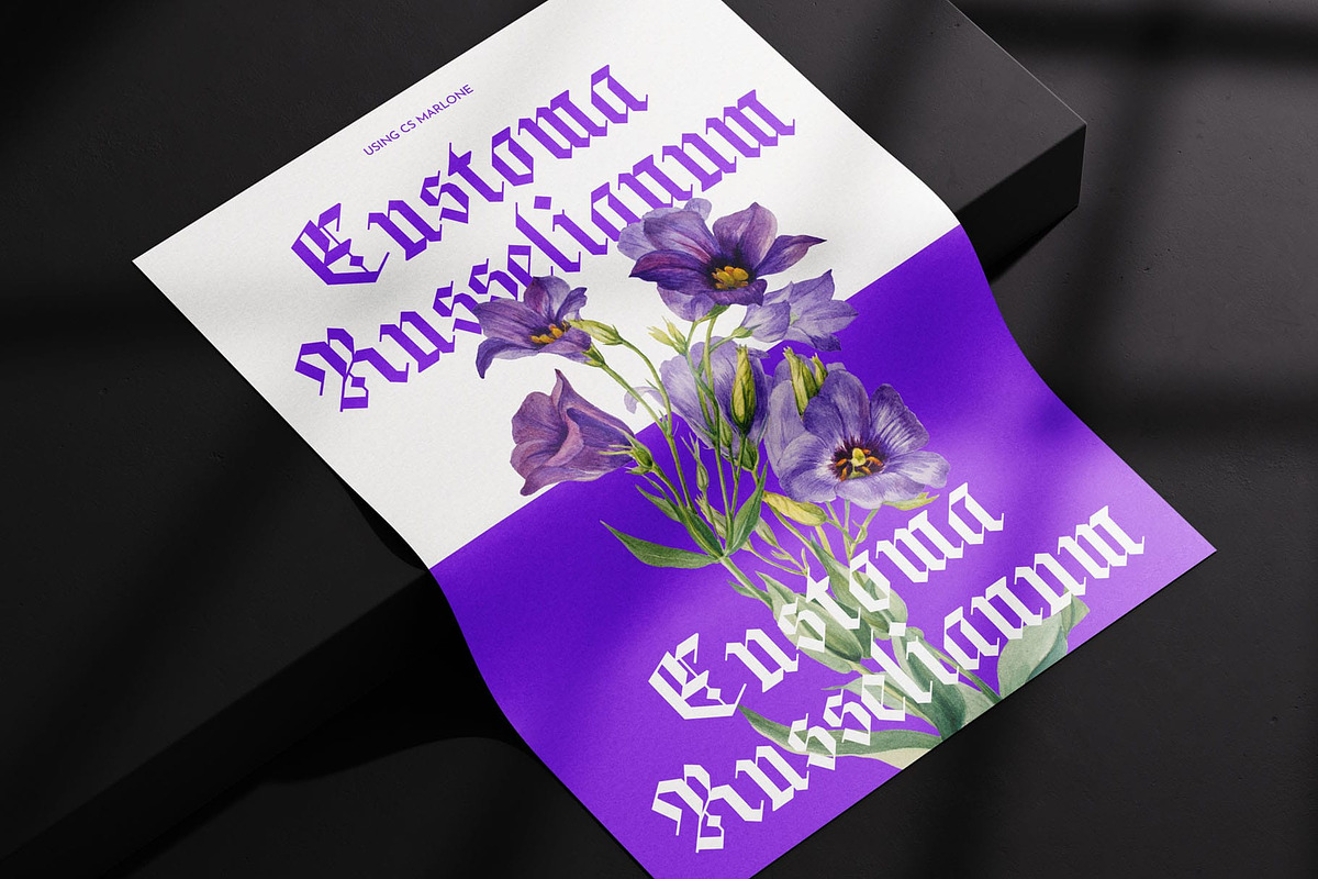CS Marlone – Blackletter Font, a Blackletter Font by Craft Supply Co. (Photo 4 of 8)