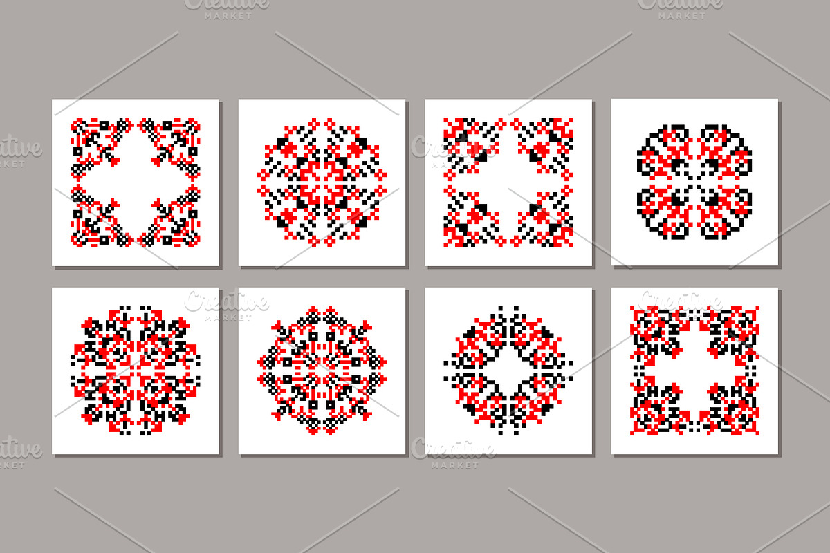 Folk Embroidery Printable Wall Art, a Background Graphic by C Design Studio (Photo 10 of 13)