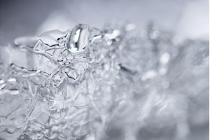Transparent melting ice structure, a Nature Photo by Pakosta