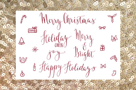 Holiday Calligraphy Overlays 2 