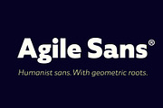 Agile Sans, a Sans Serif Font by Fenotype (Thumbnail 1 of 12)