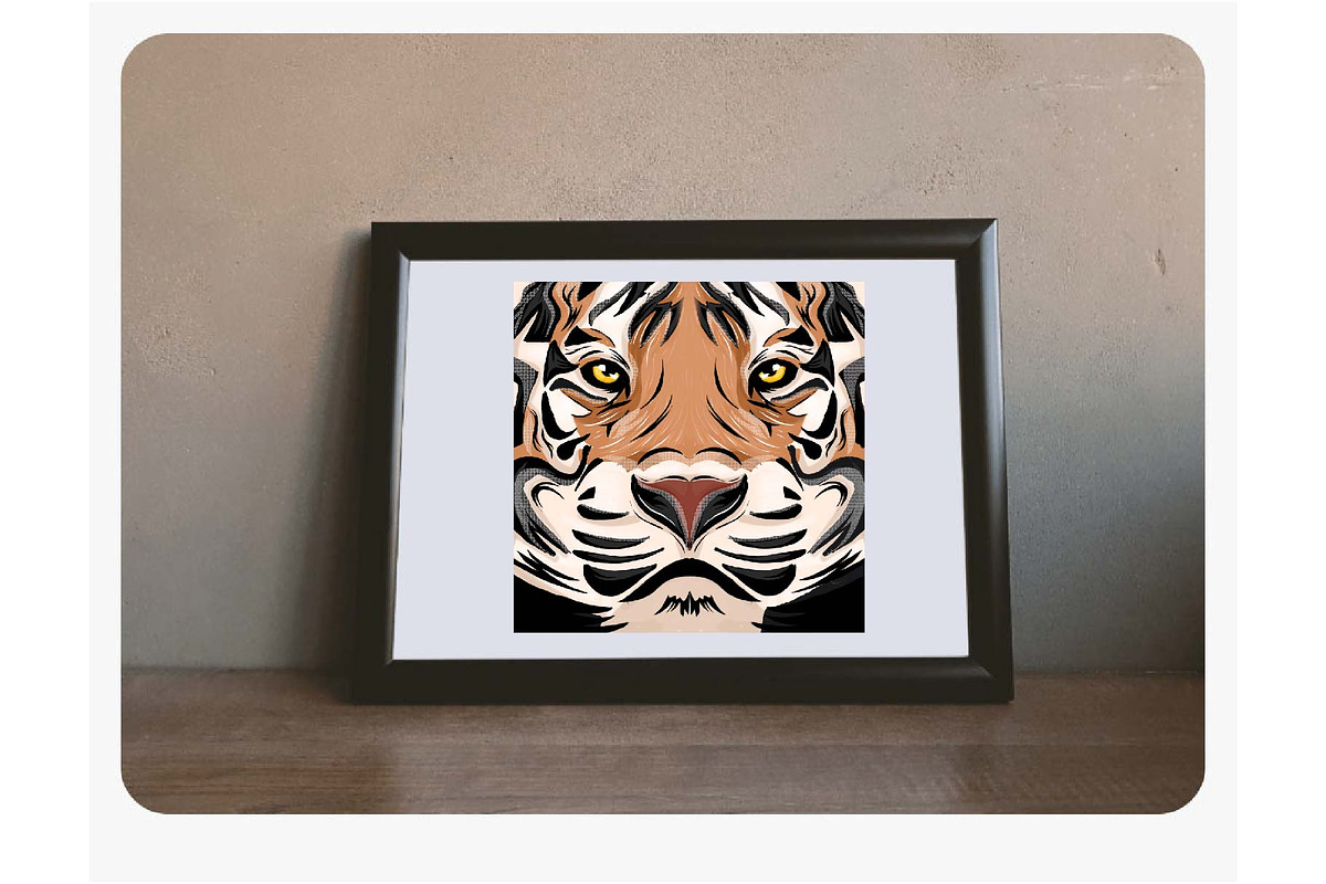Premium Tiger Head, an Animal Illustration by bungamustia (Photo 3 of 4)