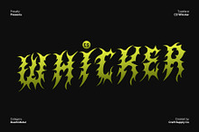 CS Whicker – Death Metal Font