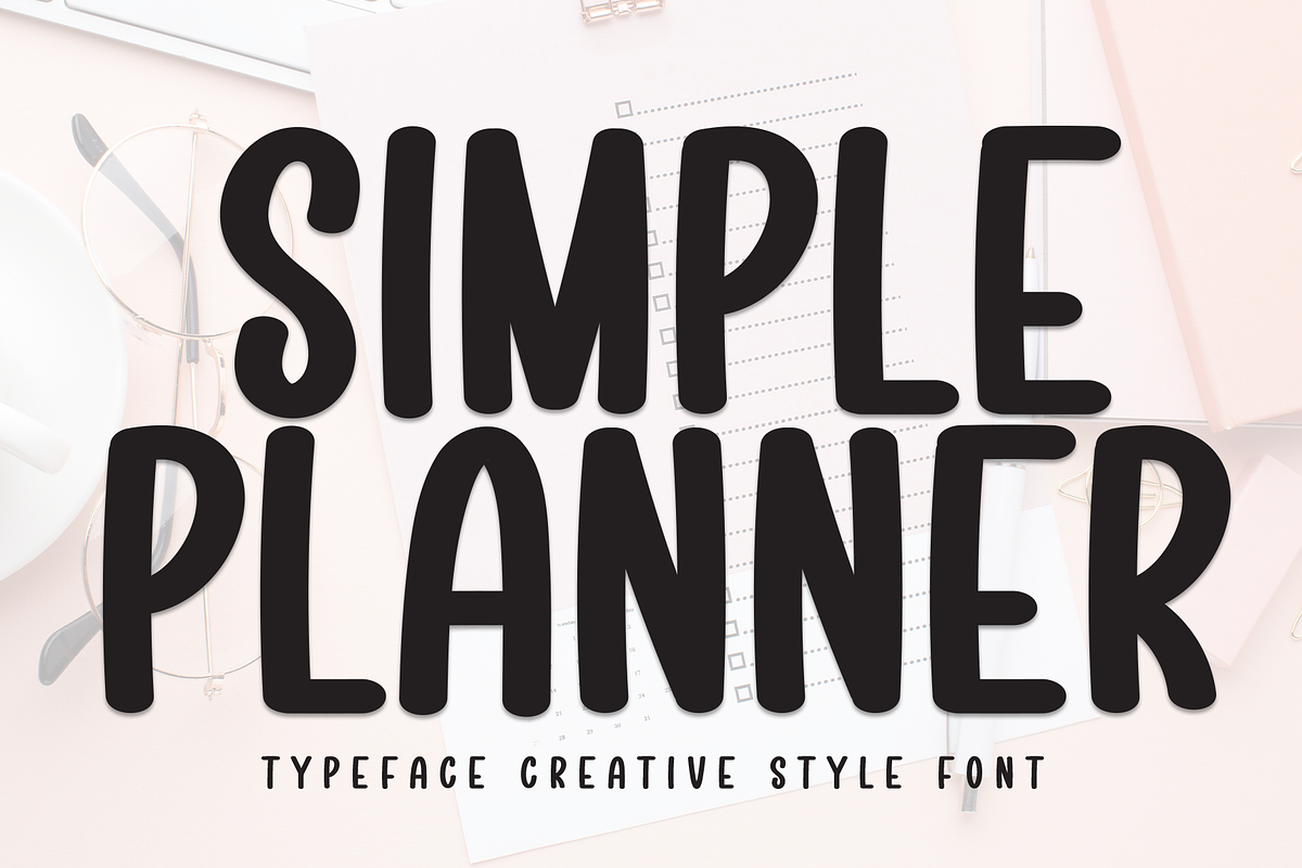 Simple Planner | Script Font, a Script Font by Scratchones (Photo 1 of 8)