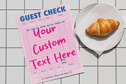 Custom Trendy Guest Check PNG Bundle, a Poster Template by LemonDesign (Thumbnail 2 of 7)