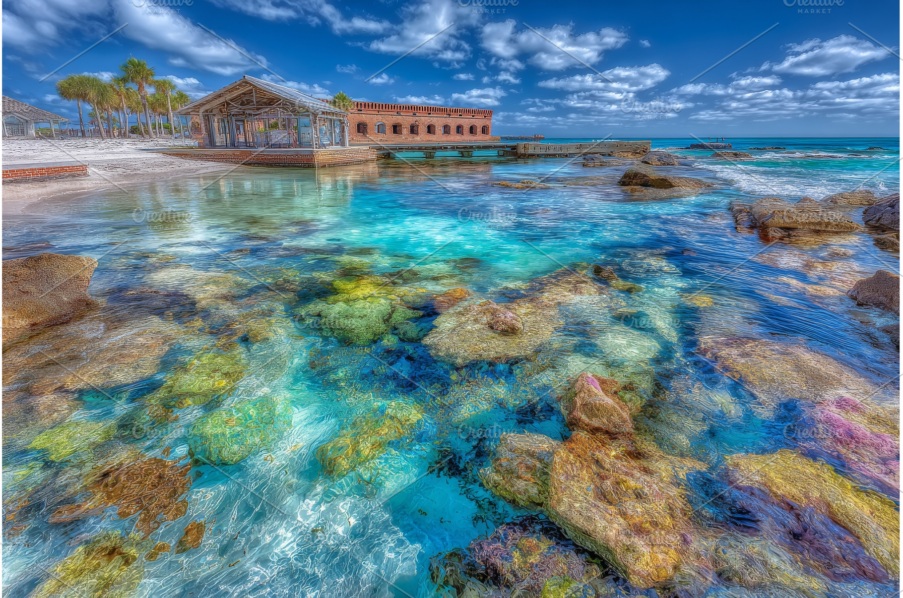 The crystal clear waters of the Gulf, an Architecture Photo by ZinetroN