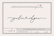 julie edgar//lovely handwritten font, a Handwritten Font by PeachCreme (Thumbnail 1 of 12)