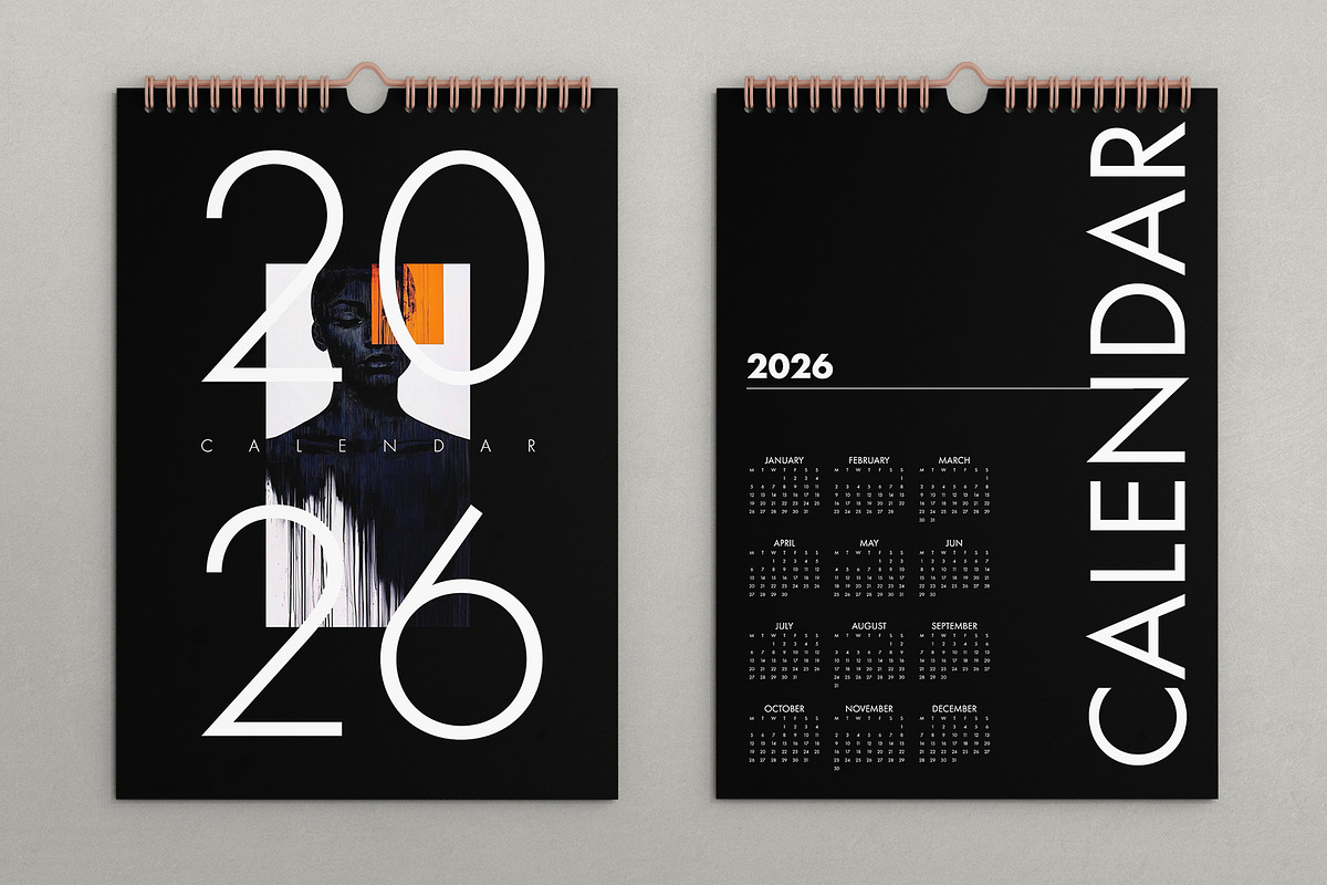 2026 Calendar Template, a Stationery Template by DesignCrest (Photo 3 of 10)