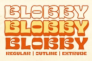 Blobby | Display Font, a Font by Typeskets (Thumbnail 1 of 9)