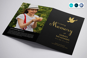 Funeral Program Template, a Brochure Template by retrographix
