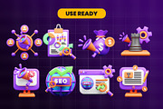 Marketing and Advertising 3d Icon, an Object 3D Model by Ui Stock (Thumbnail 4 of 6)