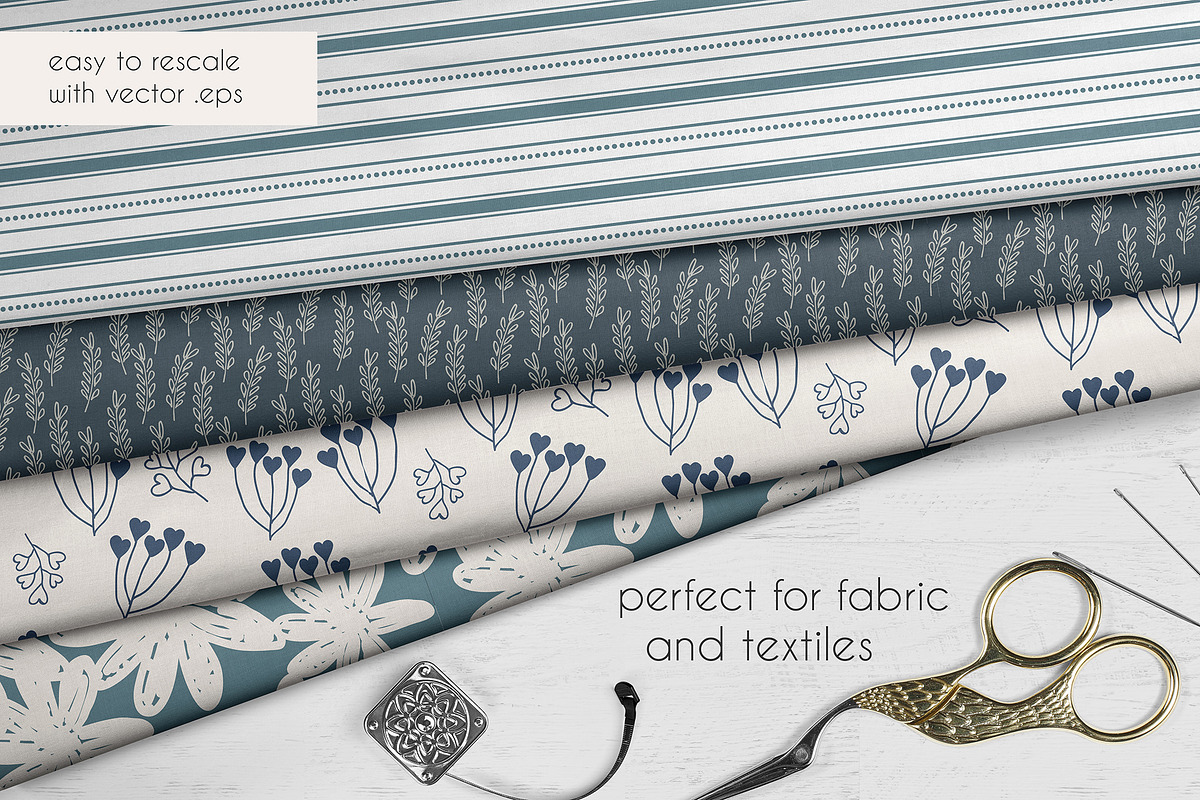 Farmhouse plaids and florals, a Pattern Graphic by Cozy pattern shop (Photo 8 of 9)
