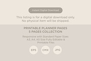 Symptom Tracker Self Care Planner, a Stationery Template by shahsoft (Thumbnail 4 of 4)
