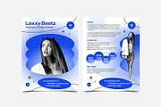 Influencer Media Press Kit / EPK, a Resume Template by vinyljunkie (Thumbnail 2 of 4)