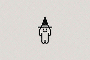 Minimalist Witch Icon