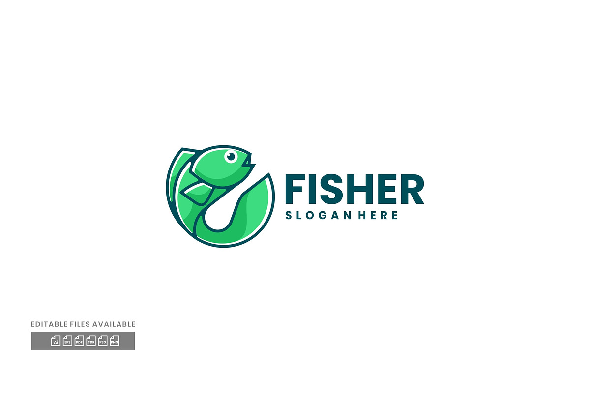 Fish Simple Mascot Logo, a Branding & Logo Template by ivan_artnivora