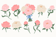 Flowers Clipart Bundle, a Decorative Illustration by Anna Studio (Thumbnail 11 of 12)