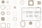 Gold, Blush & Navy Confetti Bundle, an Object Graphic by TeaBerry (Thumbnail 5 of 5)
