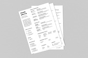 Simple Resume CV with Business Card, a Stationery Template by ND Design (Thumbnail 8 of 13)