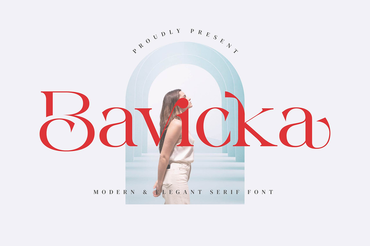 Bavicka - Stylish Ligature Font, a Serif Font by Aqeel_Art (Photo 1 of 8)