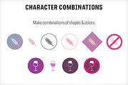 Food & Allergen icon font set, a Symbol Font by Studio Dot by dot (Thumbnail 6 of 6)