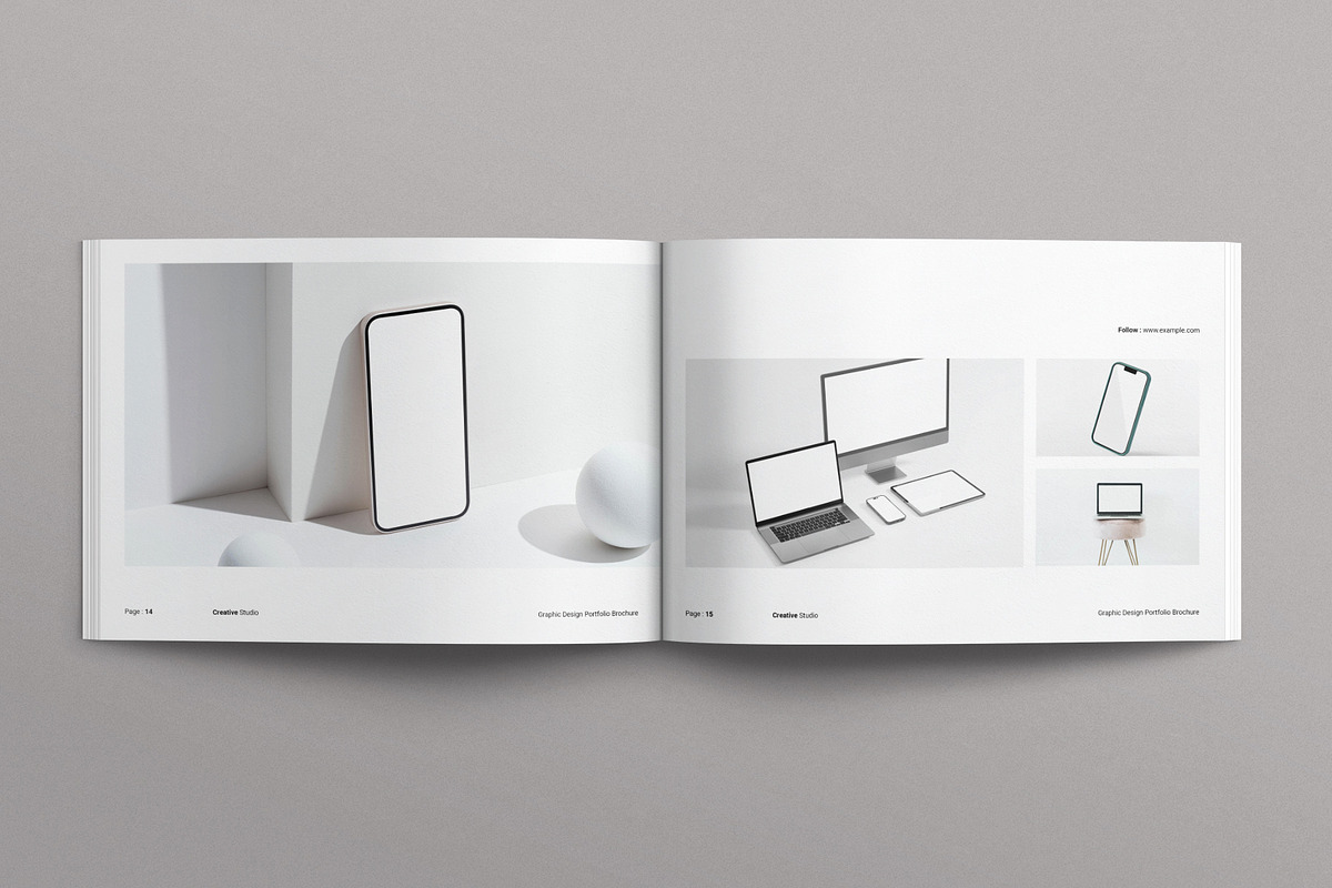 Graphic Design Portfolio Brochure, a Brochure Template by E-Type (Photo 6 of 8)