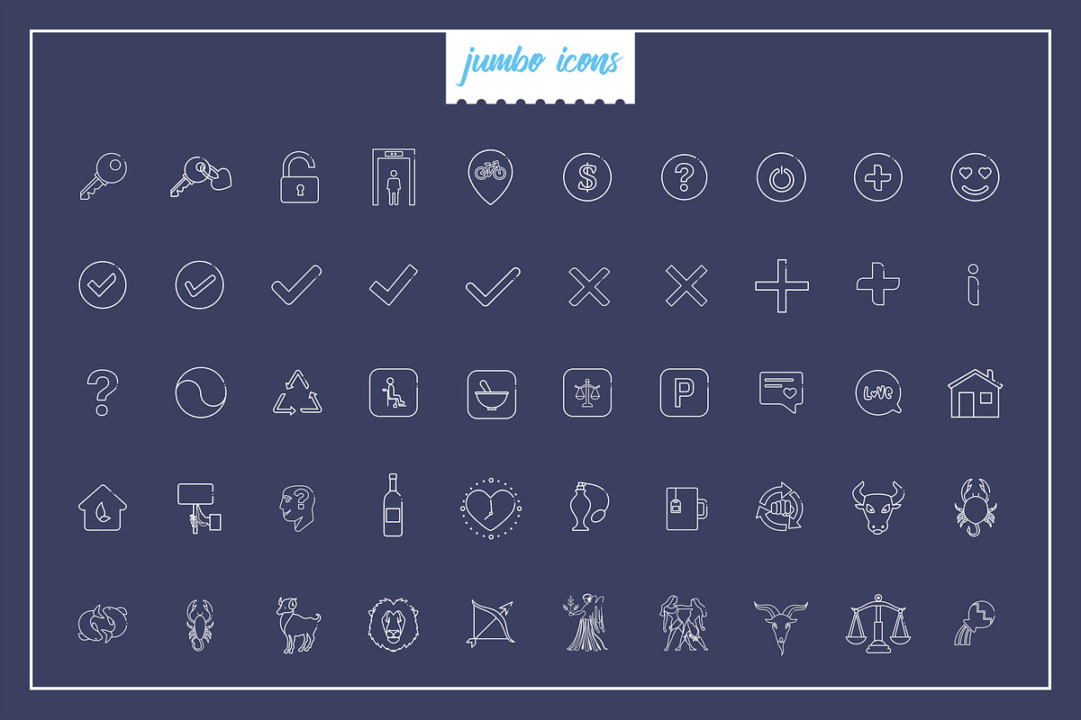 Sign Line Icons V2, an Outline Icon by Jumbo Icons (Photo 4 of 5)