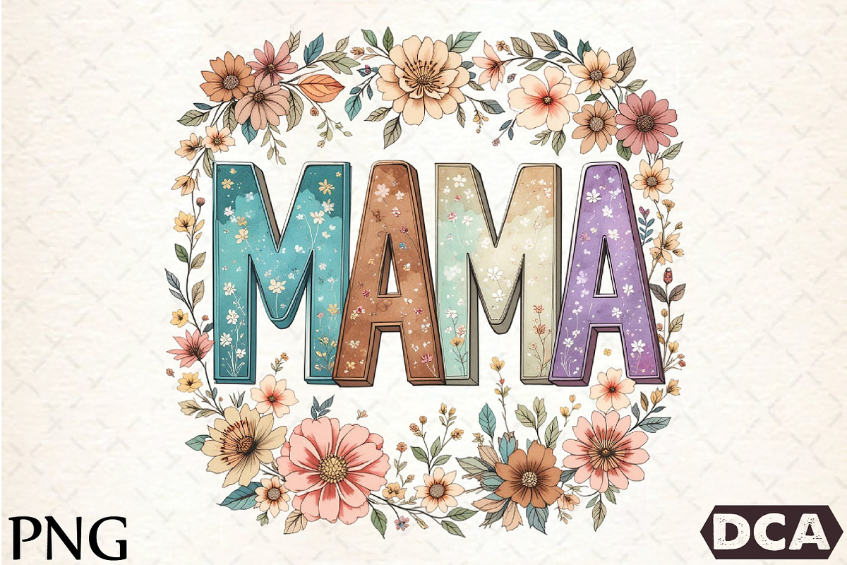Watercolor Mama Clipart, an Illustration by DreamCafeArt (Photo 1 of 7)