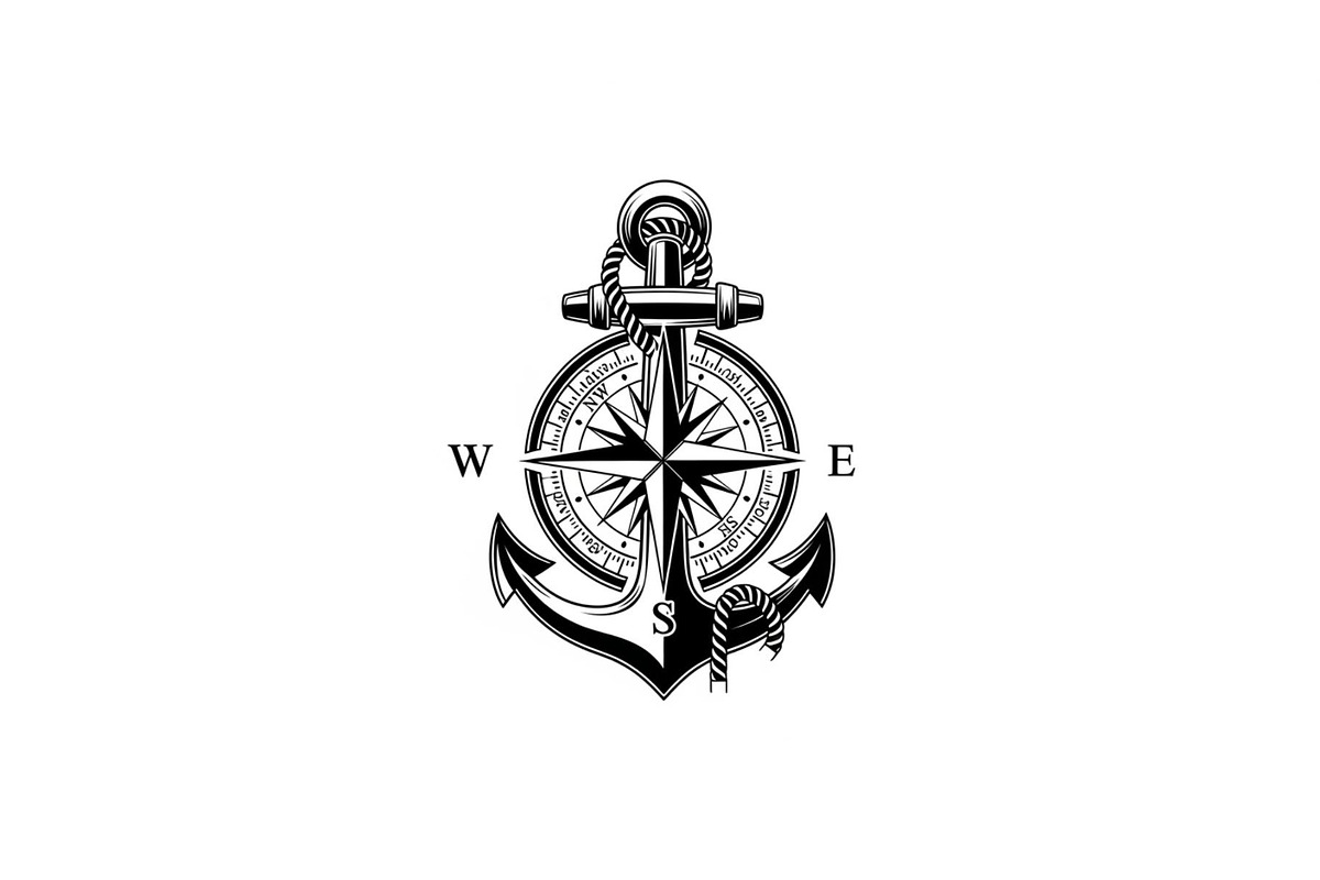 Nautical Anchor Compass Bundle, an Illustration by Creativeshirt (Photo 5 of 31)
