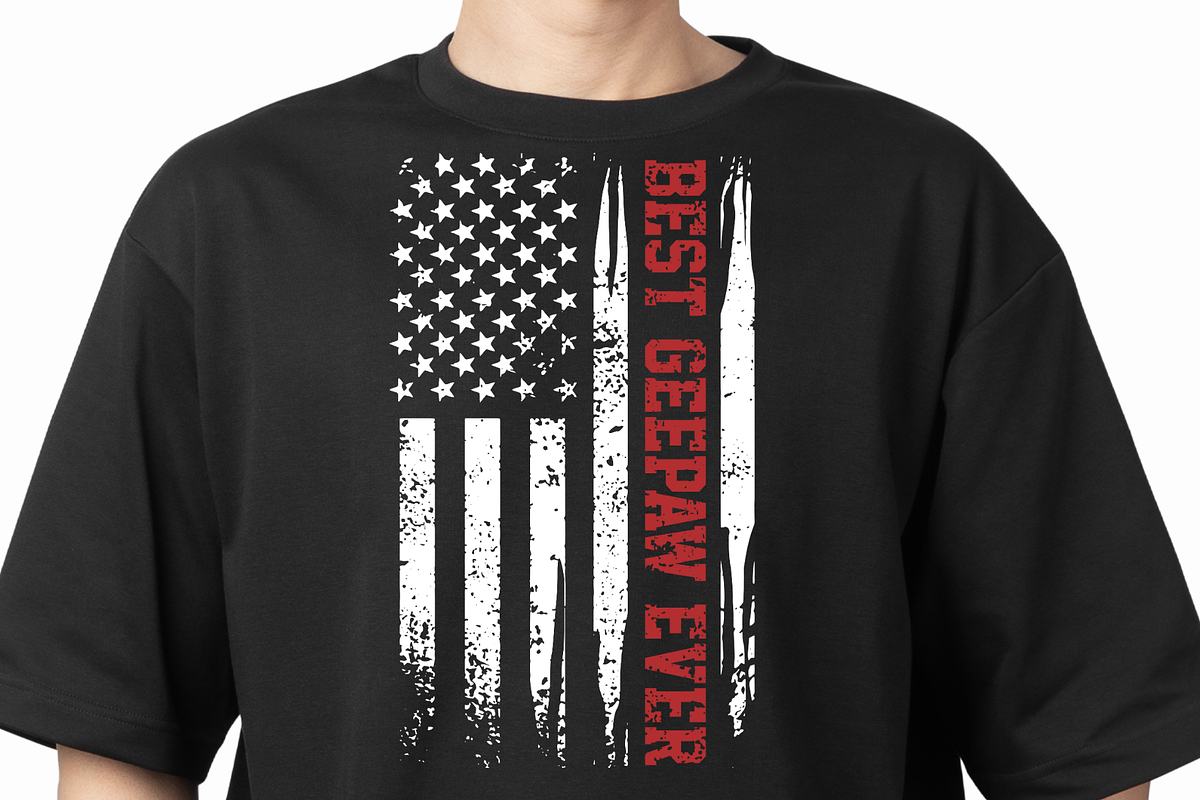 Best Dad Ever American Flag Shirt, a Graphic by Vector Portal (Photo 10 of 10)