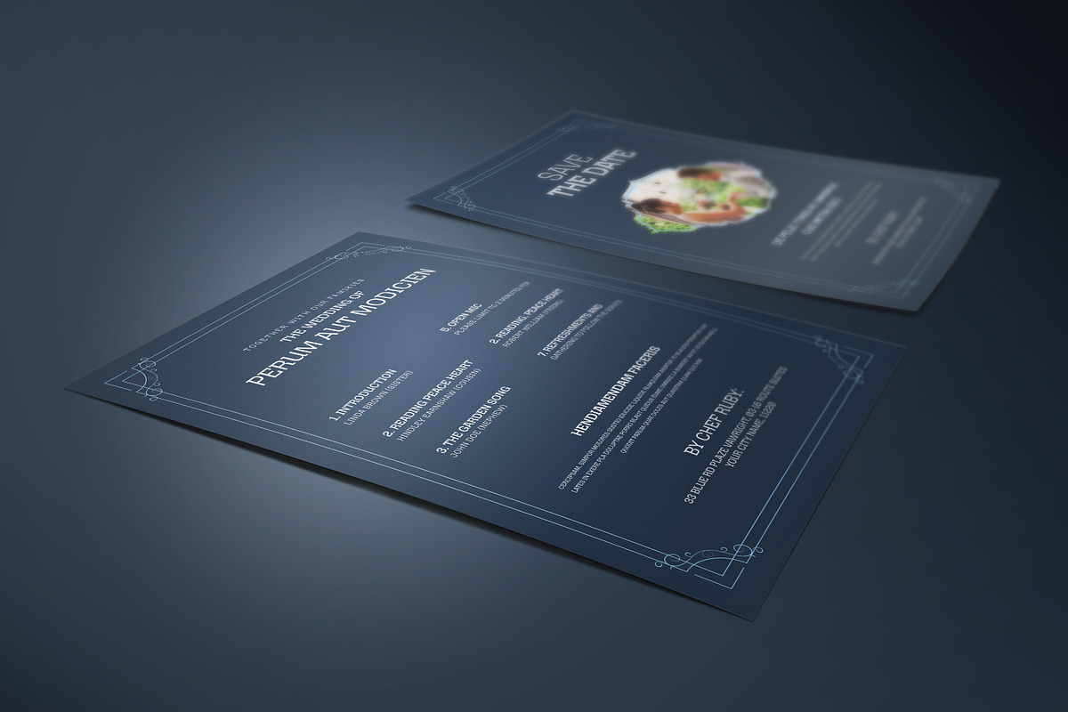 Funeral Program Template, an Invitation Template by Creatiya Type (Photo 2 of 6)