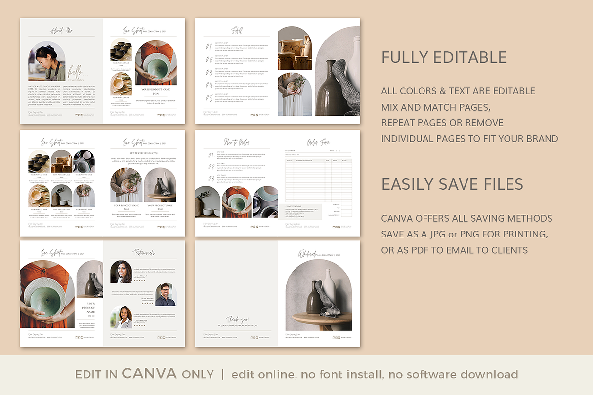CANVA Wholesale Catalog Template, a Magazine Template by Digiluxe (Photo 3 of 5)