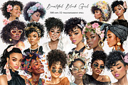 Beautiful Black Girl clipart, an Illustration by Designworld (Thumbnail 1 of 5)