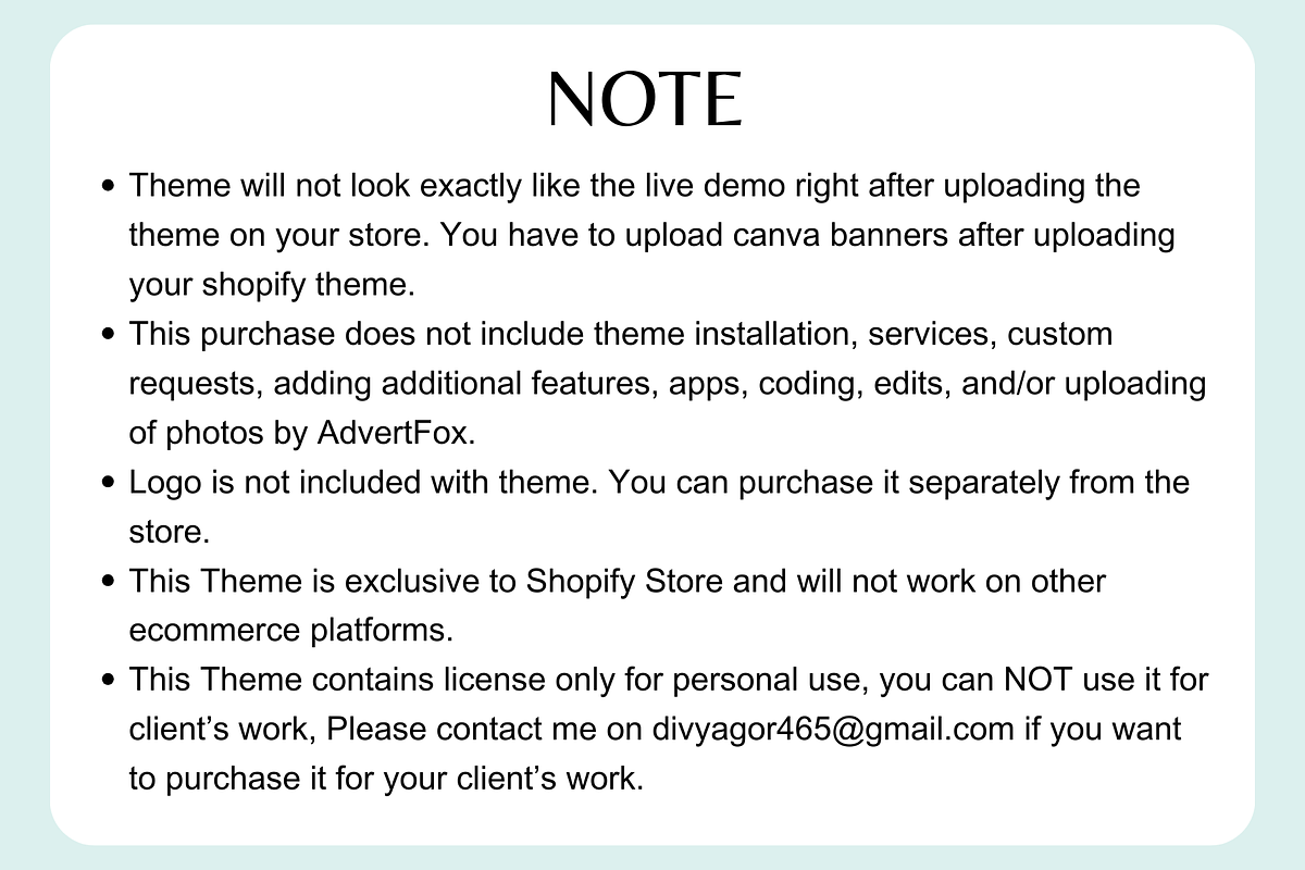 Pastel Shopify Store Template, a Shopify Template by AdvertFox (Photo 10 of 10)