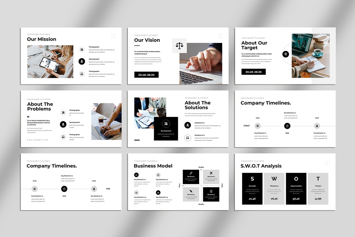 Minimal Presentation Template, a Presentation Template by Studio_Clarity (Photo 4 of 5)