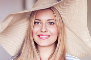 Woman, fashion and summer country charm, blonde beauty and elega, a Person Photo by Studio ANNA