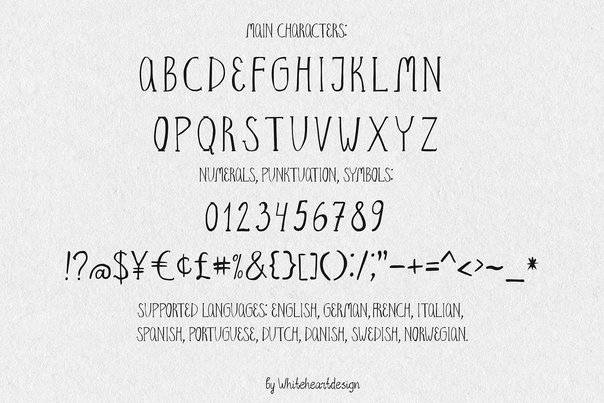 Hand Written Font Trio Serif Script, a Handwritten Font by whiteheartdesign (Photo 12 of 17)