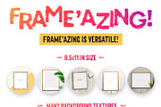 Frame'azing ‒ 8.5x11 Frame Mockups, a Print Template by Frisk Shop (Thumbnail 2 of 9)