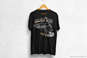 Rock And Roll Eagle For T-shirt