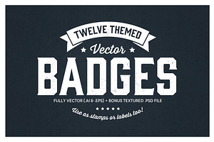 12 Logo Badges