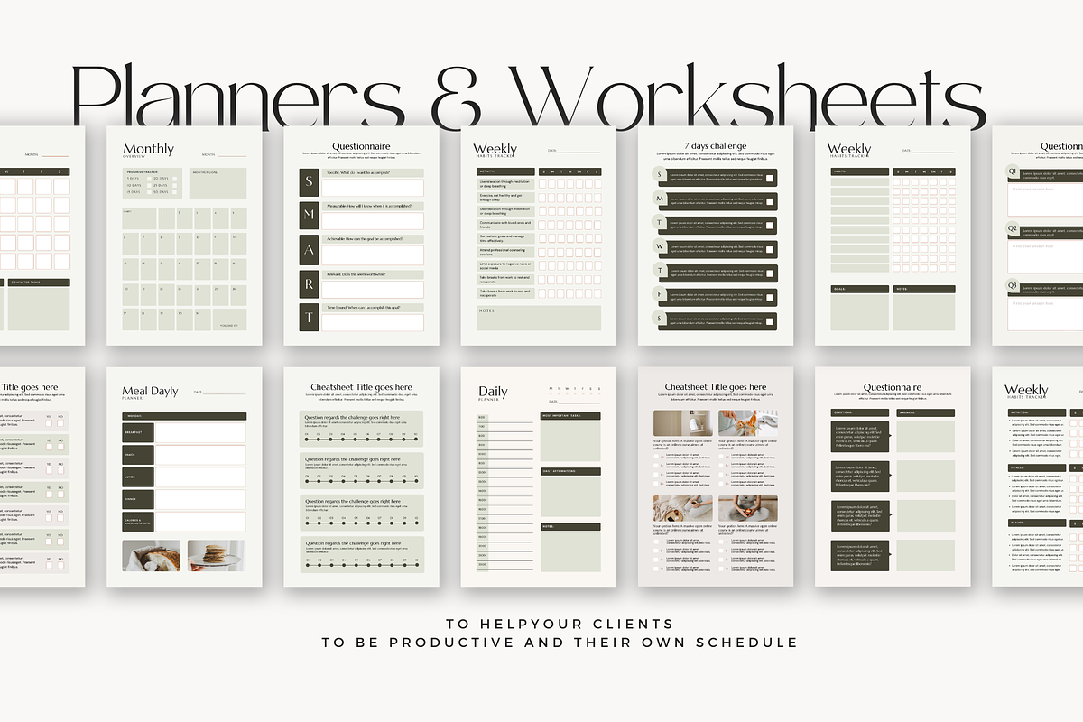 Canva Health Ebook WorkBook Ellen, a Magazine Template by Lovely Confetti (Photo 7 of 8)