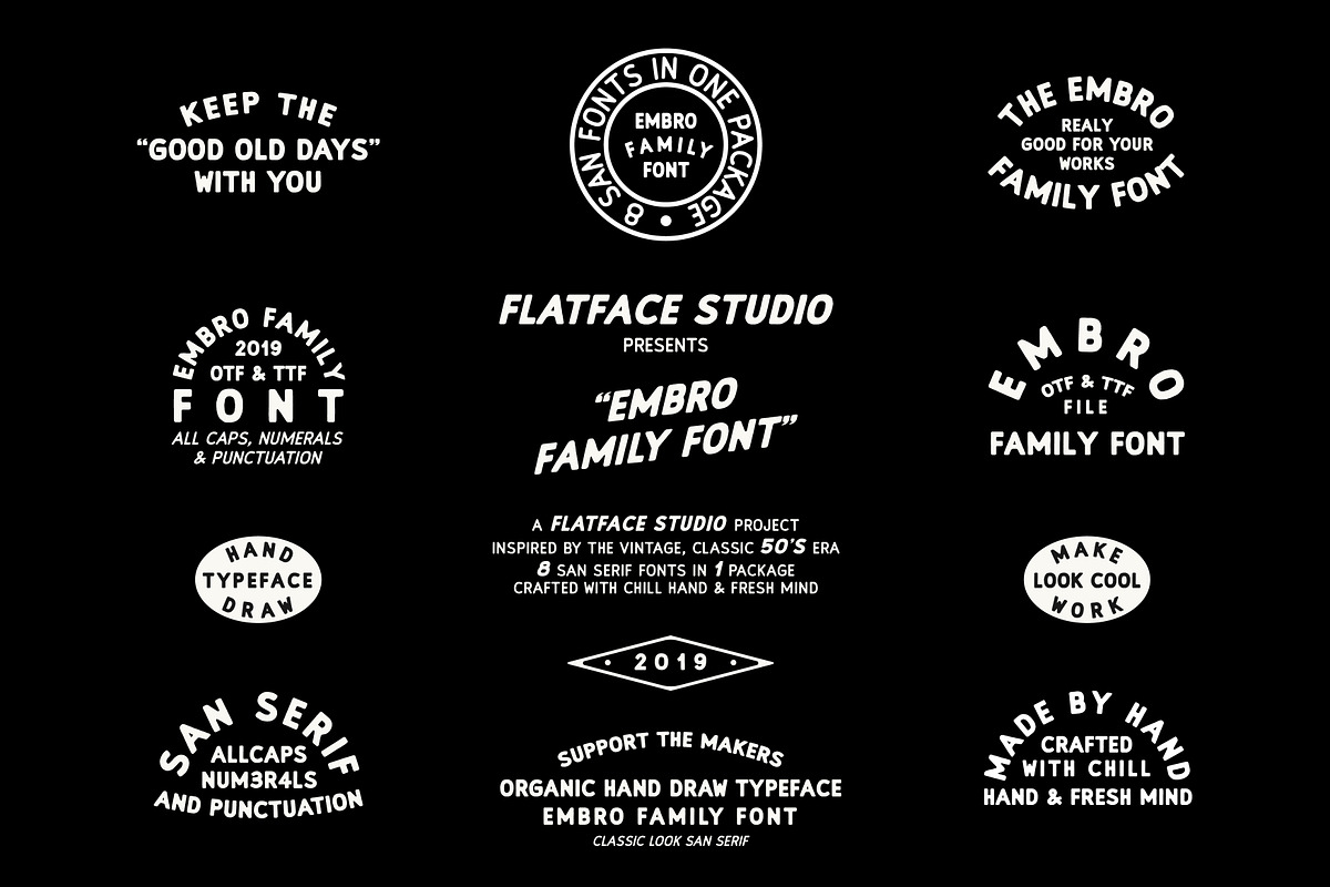 EMBRO Font Family preview 8