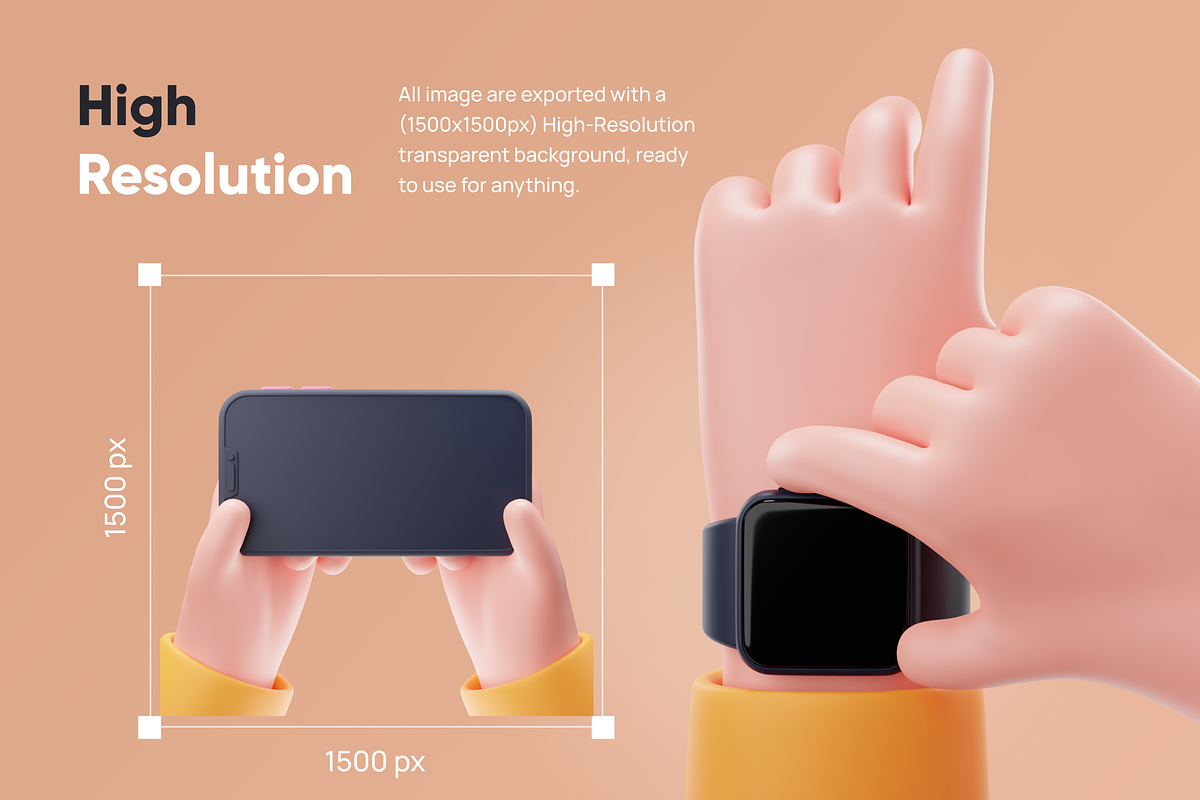 Mockupy - Cute 3D Device Mockup, an Object 3D Model by Illustraly Design (Photo 4 of 8)