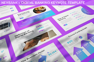 Nexbank - Digital Banking Keynote, a Presentation Template by SlideFactory