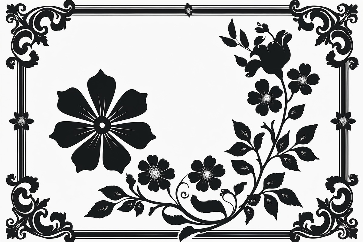 Floral Border Pack, an Illustration by hafijul (Photo 4 of 9)
