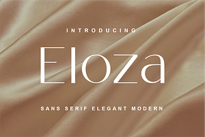 Eloza – Elegant modern sans serif