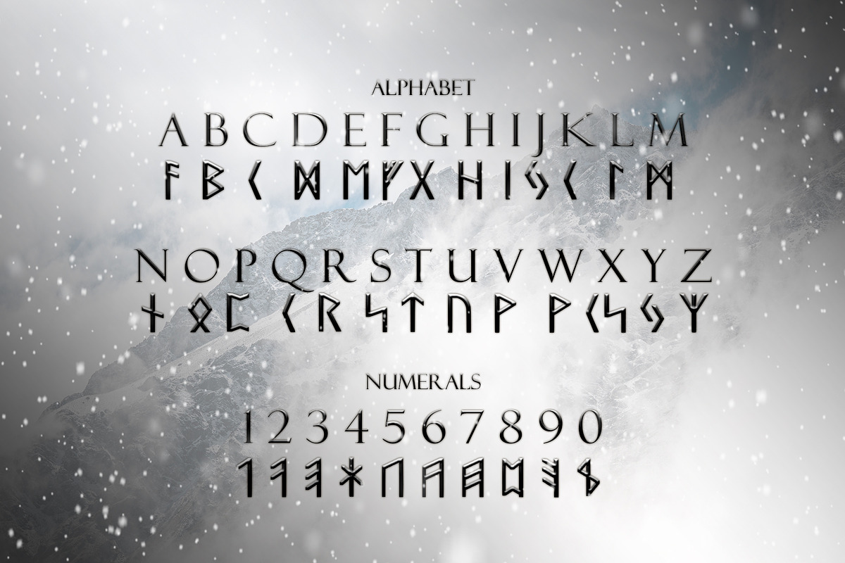 Norse Elder Futhark Typeface preview 2