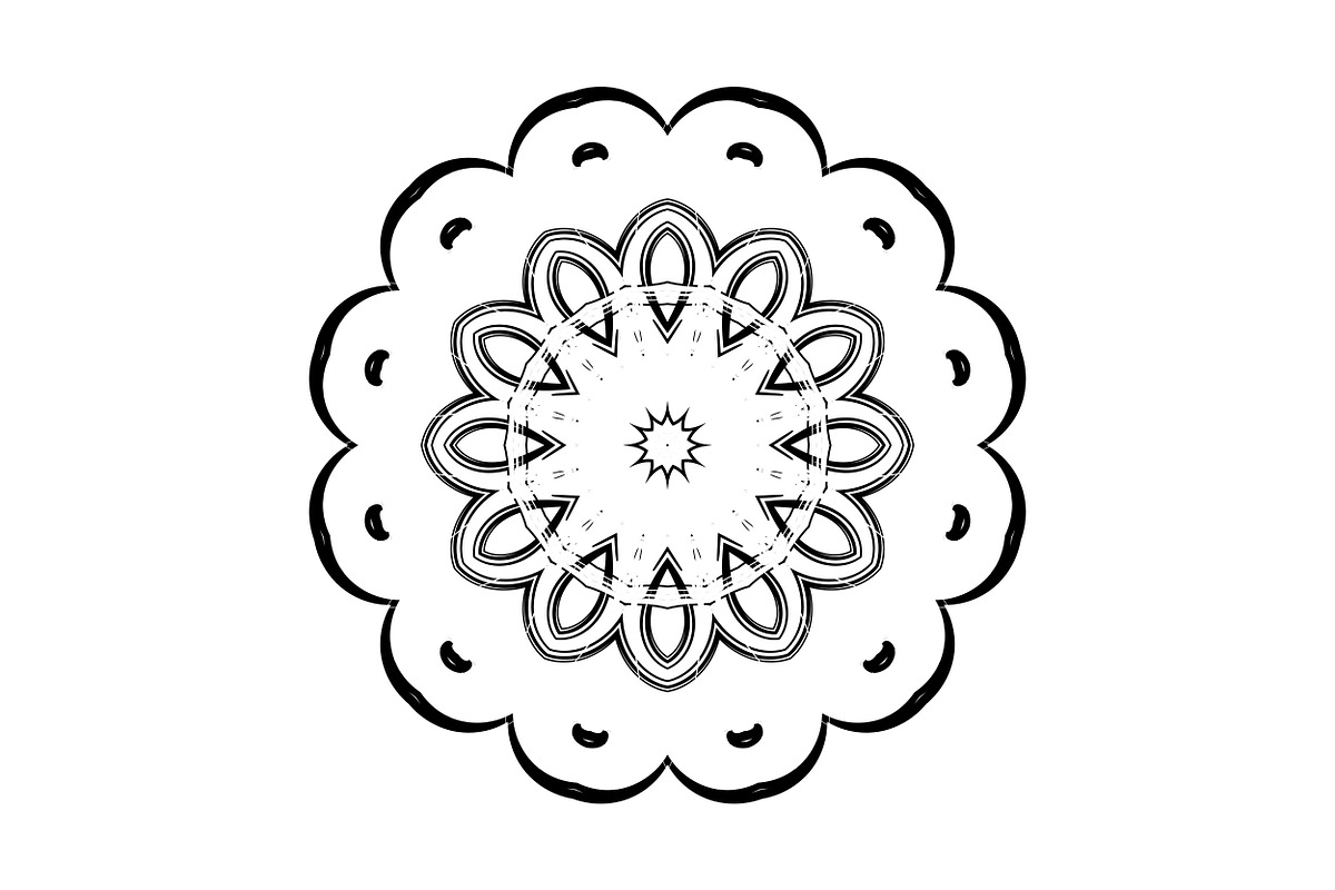 Elegant Mandala Line Art Collection, a Decorative Illustration by NJ Himel (Photo 20 of 101)