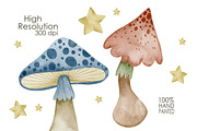 Watercolor mushrooms collection., a Decorative Illustration by Kira Konoshenko (Thumbnail 4 of 12)